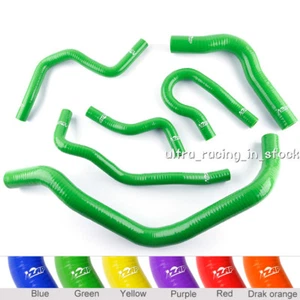 Green For Honda Civic B Series Type R DC2 EK4 EK9 B16A Silicone Radiator Hoses - Picture 1 of 10