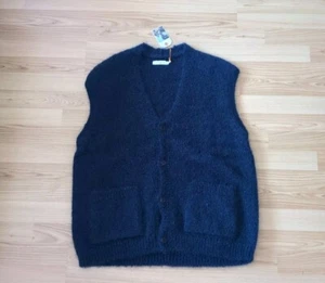 Nudie Jeans Strick Weste Knitted Vest Svempa Vest Navy M - Bild 1 von 2