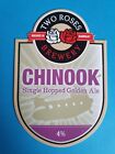 Beer pump clip badge TWO ROSES brewery CHINOOK real ale aircraft helicopter