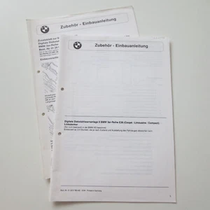 BMW 3er-Reihe E36 Original Einbauanleitung Digitale Diebstahlwarnanlage II - Bild 1 von 1