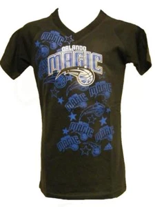 NEW-MENDED Orlando Magic YOUTH GIRLS M 10/12 MEDIUM Black V-Neck T-Shirt - Picture 1 of 8