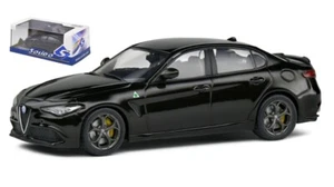 MODELLINO AUTO STATICO SOLIDO ALFA ROMEO GIULIA QUADRIFOGLIO 2019 NERO 1:43 - Foto 1 di 2