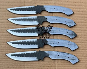Menge 5 Kohlenstoffstahl leere Klinge Messer für Messerherstellung Zubehör (BB-601) - Bild 1 von 7
