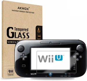 (Pack of 2) Tempered Glass Screen Protector for Nintendo Wii U, Akwox [0.3mm - Photo 1 sur 6