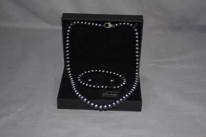 Honora Süßwasser schwarze Perle & Sterling 3 Stück Schmuckset in Geschenkbox - Bild 1 von 7