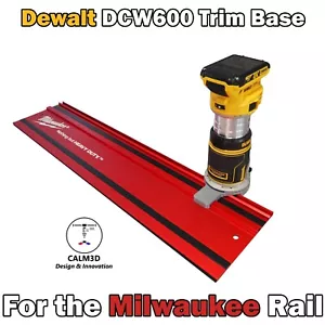 Base de enrutador de ajuste compatible Dewalt DCW600 para usar en riel rojo Milwaukee -INC P&P - Imagen 1 de 11