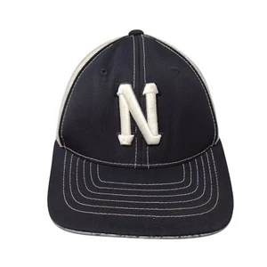 Letter N Youth Fitted Trucker Hat Black 6 3/8- 6 7/8 Mesh Back Pacific Headwear - Picture 1 of 9