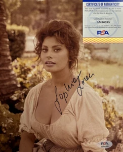 Sophia Loren signed 8x10 Photo PSA/DNA COA Sexy Actress Legend Italian - Bild 1 von 2