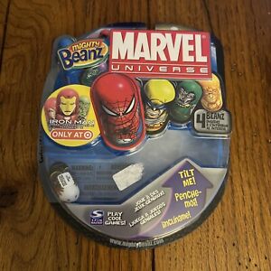 NEW SEALED Marvel Universe Mighty 4 Beanz 2010 Iron Man Target Exclusive Thor