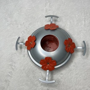 Metal Top Metal Hummingbird Feeders Base Cover with 4 Perches and 4 Flower Po... - Picture 1 of 10