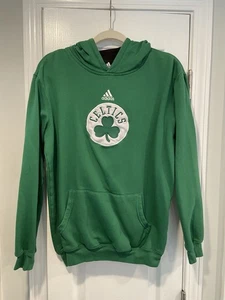Adidas Size Youth XL NBA Boston Celtics OnCourt Pullover Hoodie Kelly Green - Picture 1 of 9