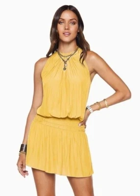 Ramy Brook - Paris Sleeveless Dress - Butterscotch Yellow, Size XXS - Image 1 of 4