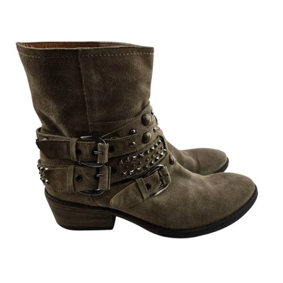 Russell & Bromley Botines Mujer 6 (37) Rockafella Tostado Gamuza Tachonado Rock Foto 1 de 4