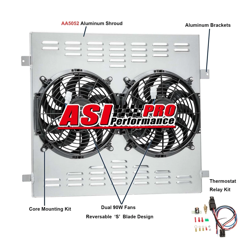 Aluminum Shroud Fan Relay Kit For 2003-09, 08 Toyota 4Runner/Lexus GX470 4.7L/V8 Foto 1 de 4
