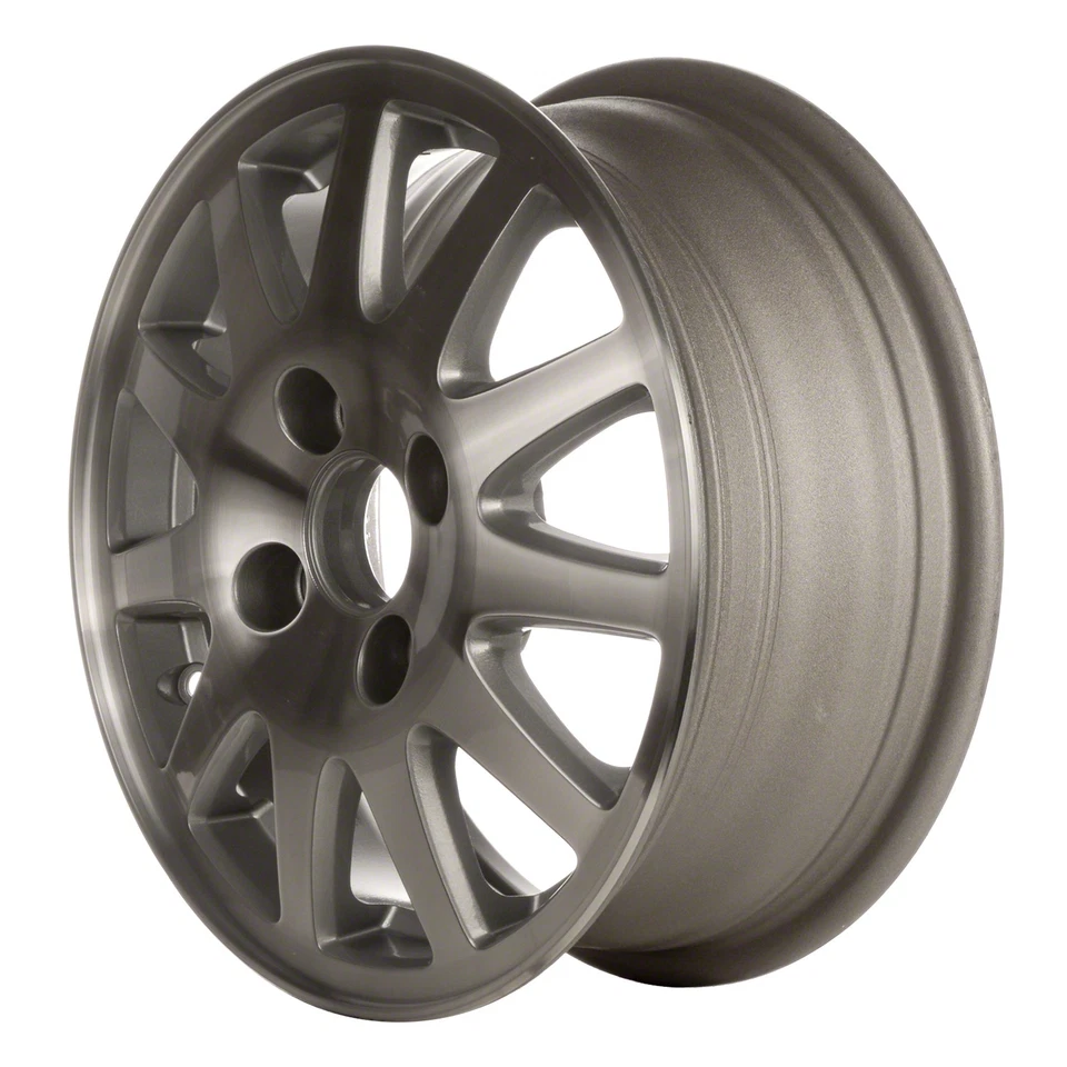 71708 Refinished15X6 Alloy Wheel Rim Medium Silver Painted and Machined - Image 1 of 1