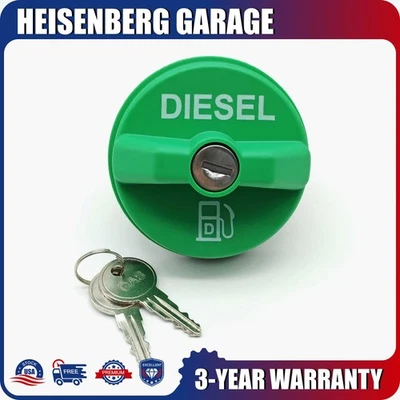 Locking Diesel Fuel Gas Cap #10591D For Chevy Silverado Dodge Ram GMC Sierra US  - Image 1 of 4