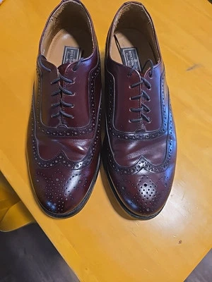 Zapatos BOSTONIAN CROWN WINDSOR Punta de Ala Con Cordones Cuero Vestido Negocios Talla 8 Foto 1 de 4