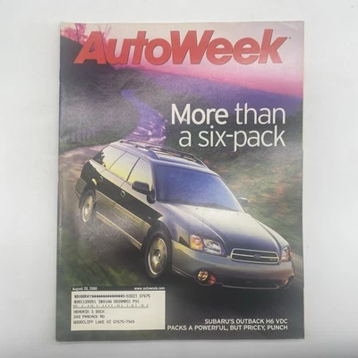 AutoWeek Magazine August 2000 Subaru Outback - Image 1 of 4