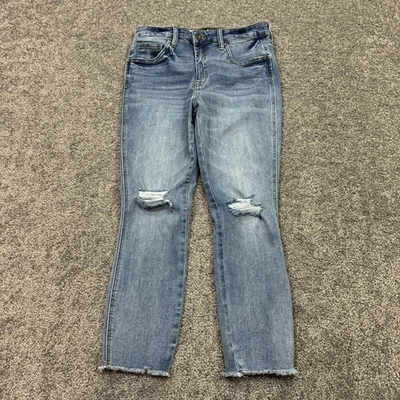 Kut from the Kloth Jeans Womens 4 Blue Connie High Rise Fab Ab Crop Denim Preppy - Image 1 of 4