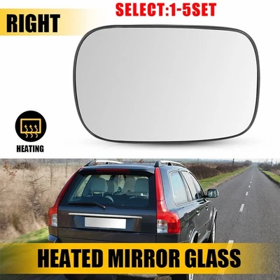 Espejo retrovisor térmico de vidrio pasajero derecho para Volvo XC70 2003-2006 y XC90 2003-06 1-5X Foto 1 de 4