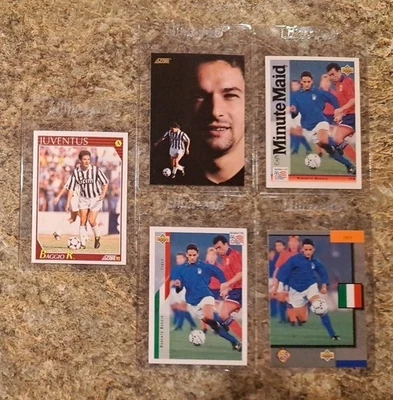 (5) Роберто Баджо 1991-92 счет дебютант карта RC 1994 Upper Deck чемпионата мира Италии - Изображение 1 из 4