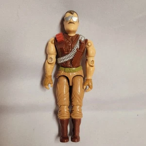 1988 Gi Joe Cobra 3.75" Sgt Slaughter v3 Figure Warthog Driver Hasbro Vintage  - Picture 1 of 4