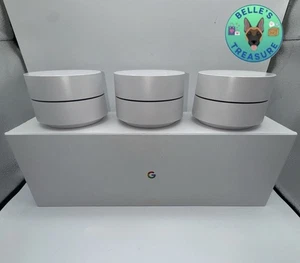 Google AC-1304 Cały dom Mesh Wi-Fi Router Biały Bezprzewodowy Dwuzakresowy Partia Trzy - Zdjęcie 1 z 6