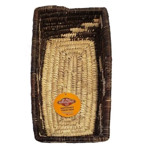 Southwestern Woven Tray Basket -9" x 4.5" x 2.5" -FREE SHIPPING - Picture 1 of 2