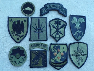 Military Forces Patch Lot Uniform Mix Shoulder Airborne Ranger US Army Unit BDU - Image 1 of 2