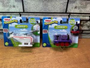 THOMAS AND FRIENDS ADVENTURES HAROLD HELICOPTER & CHARLIE ENGINE, FREESHIP!! - Picture 1 of 2