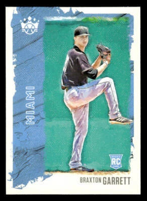 2021 Panini Diamond Kings #48 Braxton Garrett Rookie Card Miami Marlins - Image 1 of 2