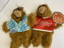 Vintage ALF 1988 Burger King Lot Of 2 Hand puppets Plush Toy Collectibles
