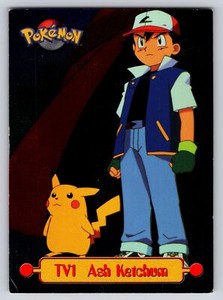 Ash Ketchum Topps Pokemon Silver Foil #TV1 Series 1 G62