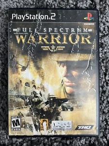 Full Spectrum Warrior MINT DISC PS2 Sony PlayStation 2 CIB Complete Black Label - Picture 1 of 4