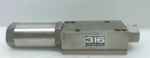 MIDLAND PNEUMATIC NPT VALVE 2421M21-SB2G 316 Stainless Steel - Picture 1 of 9