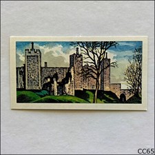 Lamberts Tea Card Historic East Anglia 1961 #3 Framlingham Castle (CC65)