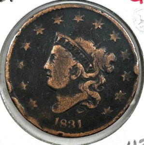 1831 Coronet Head Large Cent - Picture 1 of 2