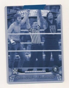 2016 WWE Topps Anti Authority Perspectives 5x7 1/1 Exclusive Reigns Ambrose - Bild 1 von 2
