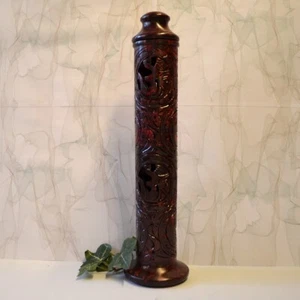 Räuchersäule OM MOND für Räucherstäbchen - Räucherturm Speckstein  - Bild 1 von 4