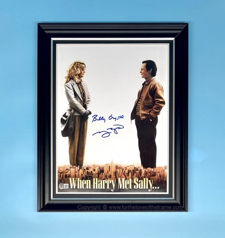 Billy Crystal & Meg Ryan Signed Autograph When Harry Met Sally Poster & COA Cover