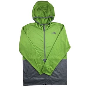 The North Face Boys Jacket Tech Cinder Full Zip Lightweight Hoodie Green XL NEW - Picture 1 of 6