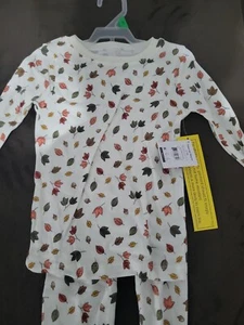 NWT Unisex Halloween 2 Pc PJ Pajamas Set - Leaves - Size 5T - Bild 1 von 3