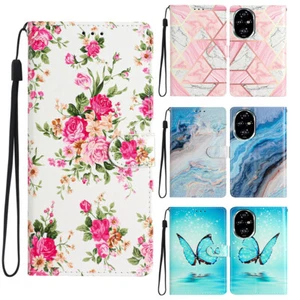 For Huawei P50 P40 P30 P20 P10 Luxury Painting Flip Wallet Case Phone Case Cover - Picture 1 of 22