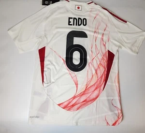 Japan 2024 Y-3 Away Authentic Heat.Rdy Jersey White NEW M-XL Endo #6 - Picture 1 of 13