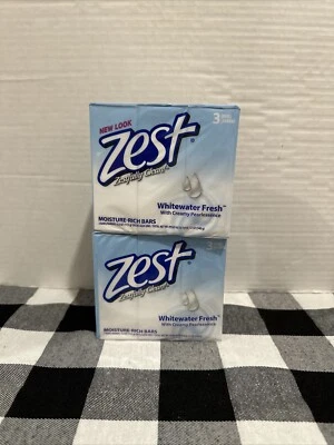 [ 2 Packs of 3 Bars = 6 ] Zest Whitewater Fresh Moisture Rich Bars 4 oz Each - Image 1 of 4