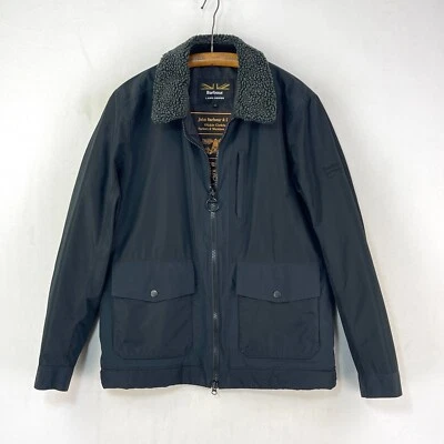 Barbour Land Rover Jacket Mens Small Black Waterproof Padded Afore Defender - Image 1 of 4