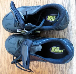 Shoes For Crews - Black, Non-Slip Work Shoes - Women's US 7 wide - 7010W - Picture 1 of 8