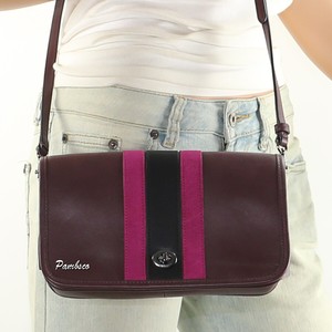 dark brown leather bolsa strap