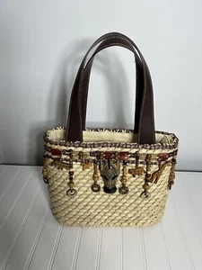 Capelli Straworld Women Safari Boho Tribal Handbag SummerBeach - Picture 1 of 7