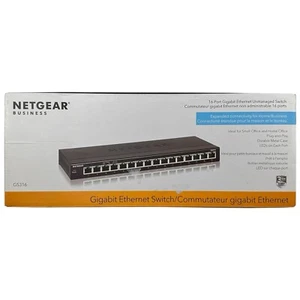 Netgear GS316-100NAS 16-Port Gigabit Ethernet Unmanaged Switch (OPEN BOX) - Photo 1/6